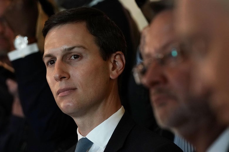 Jared Kushner in the Cabinet Room of the White House February 13, 2018 in Washington, DC.